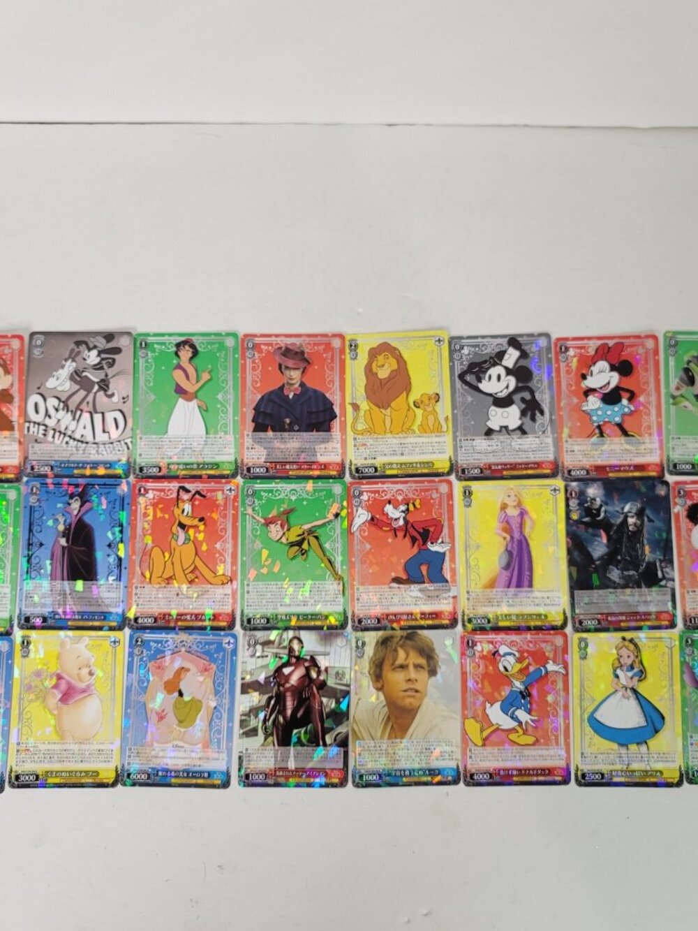 Weiss Schwarz Disney 100 Japanese R Holo Cracked Ice Complete Set Of 24 RARE